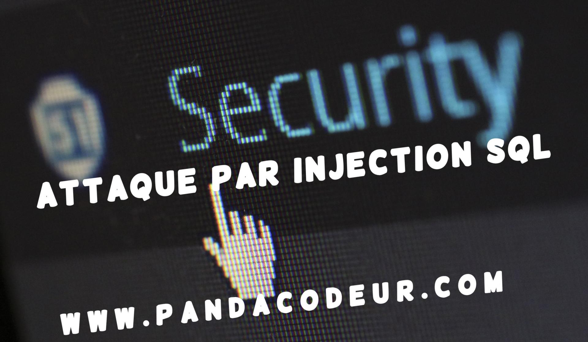 Attaque par injection sql