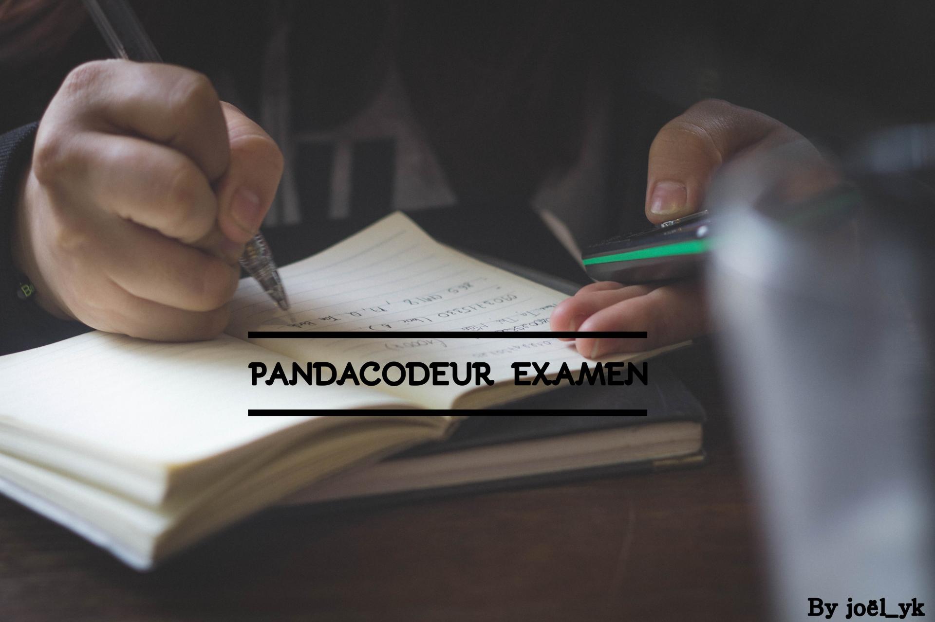 Examen pandacodeur 1