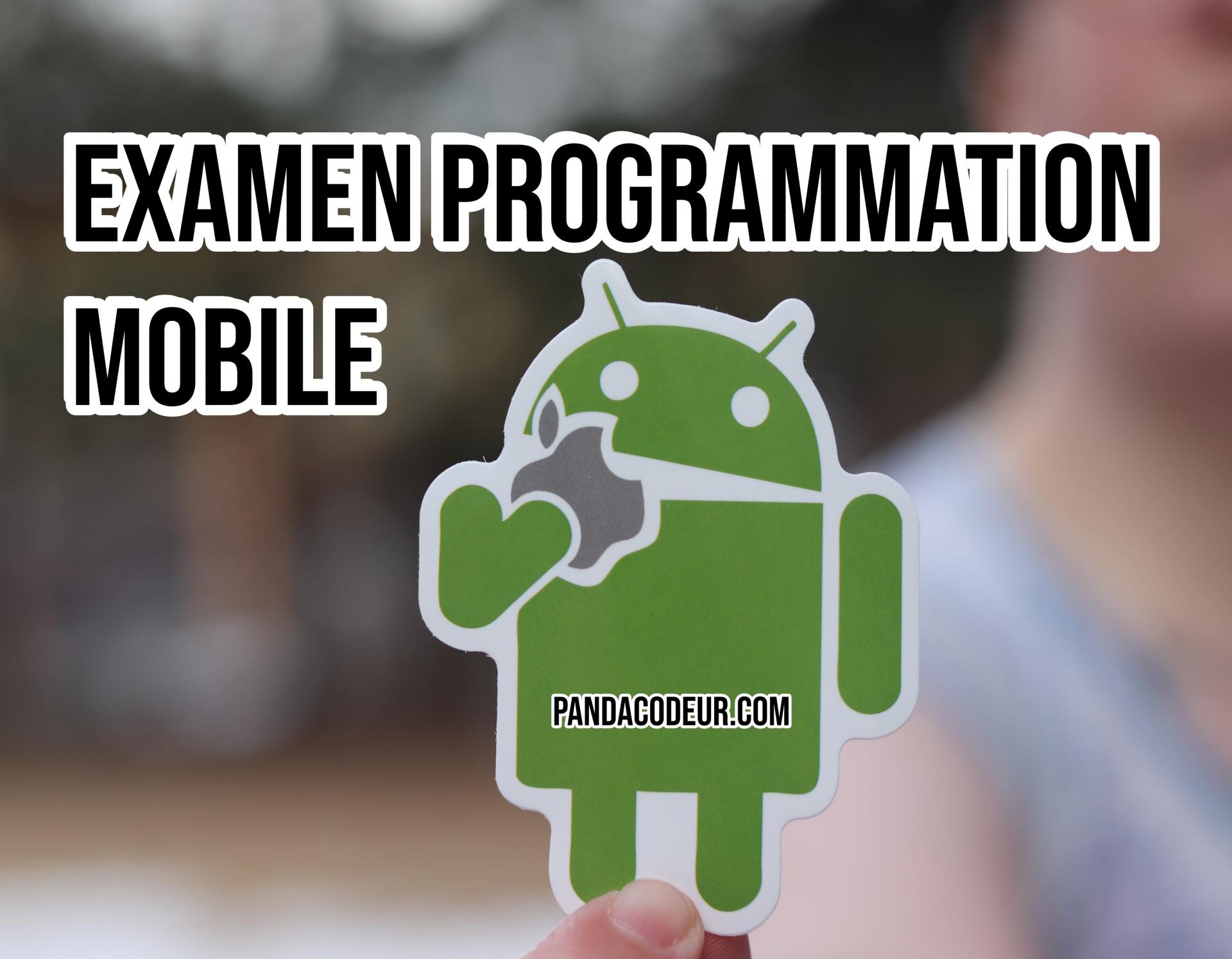 Examen programmation mobile 2
