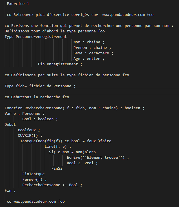 Pandacodeur exercice algorithme fichier 2021 02 28 14 29 46 algorithmique algo code