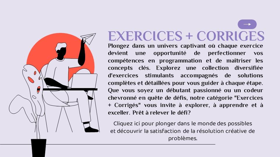 Exercices + Corrigés