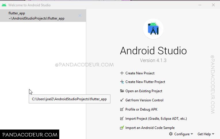 Welcome to android studio pandacodeur tutoriel